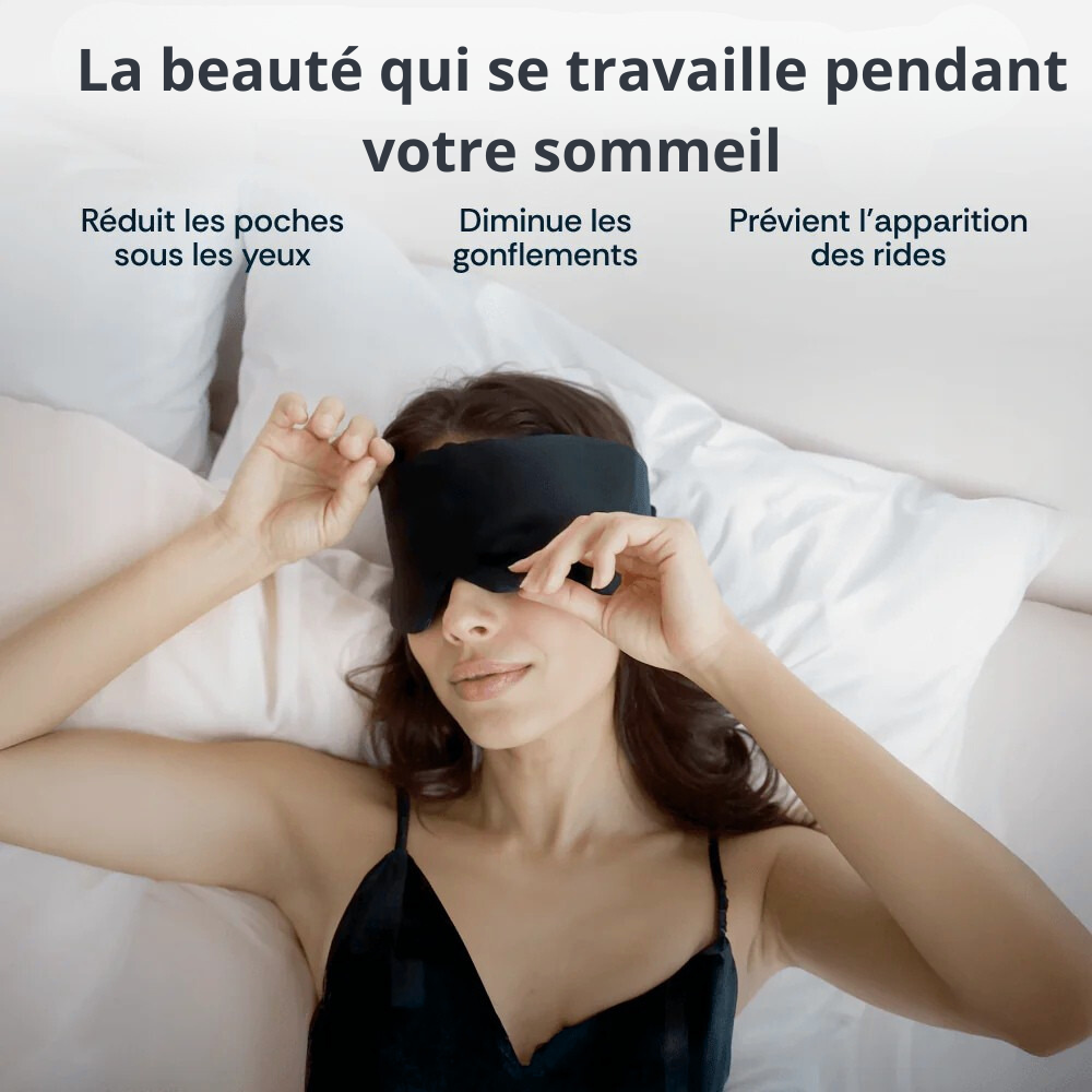 Masque de sommeil en soie de mûrier