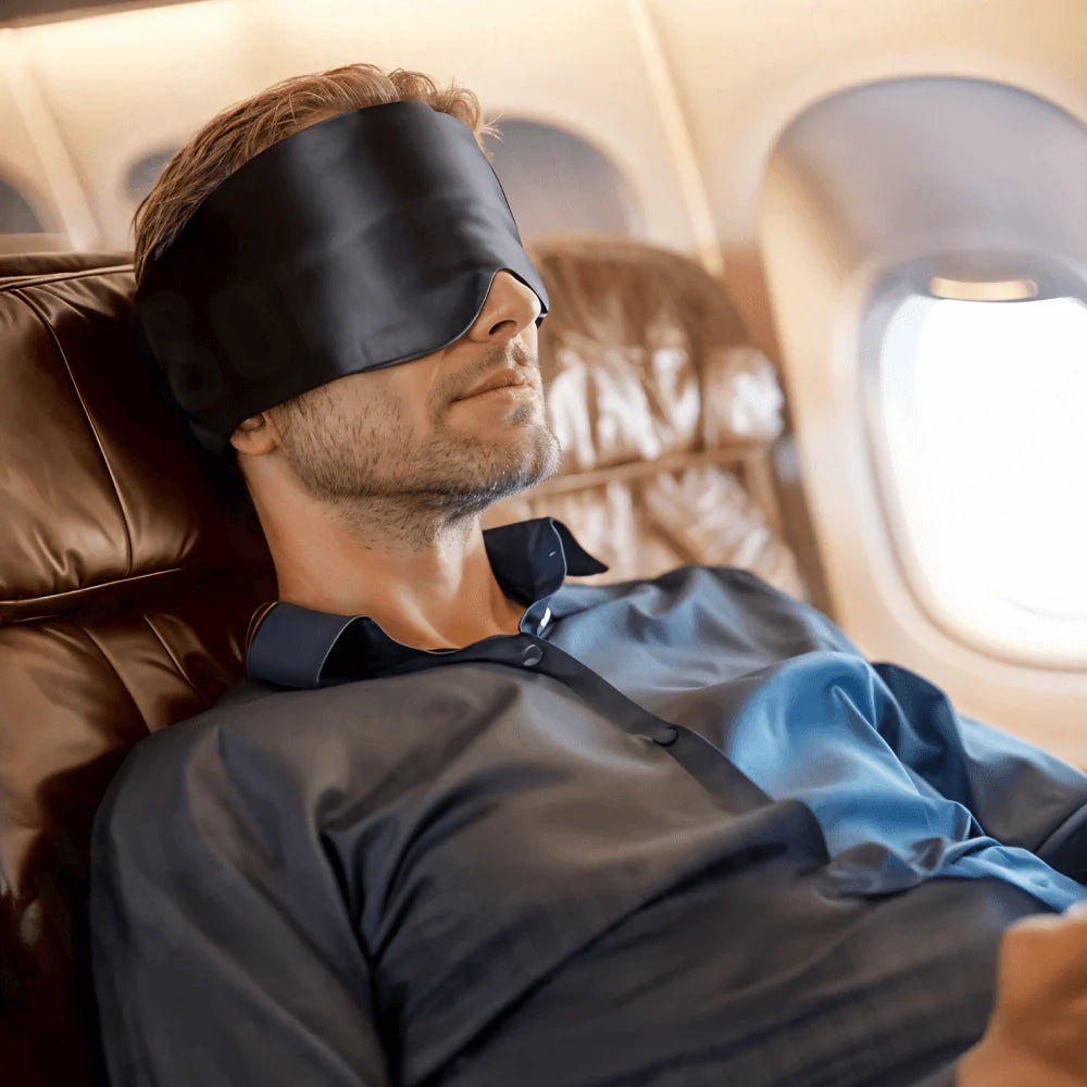 Masque de sommeil en soie de mûrier